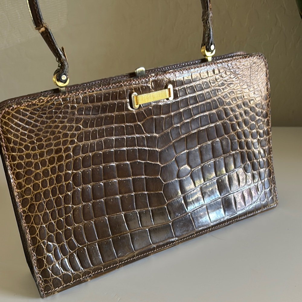 June Laba Genuine Alligator purse